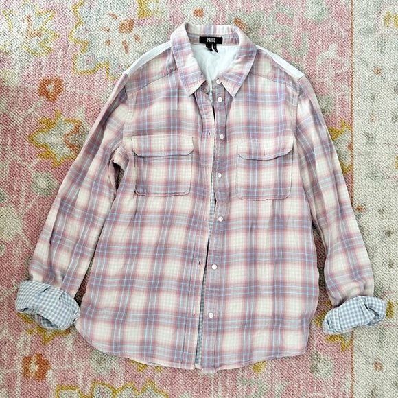 paige plaid button down - Picture 1 of 3